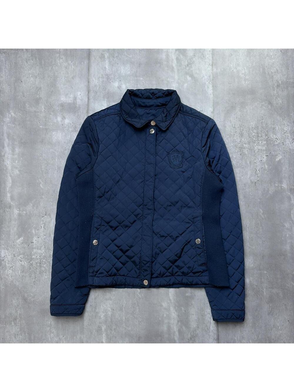 Y2K Navy Massimo Dutti Lightweight Puffer Jacket